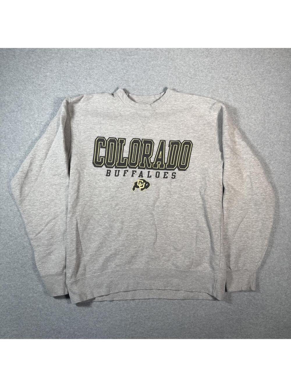 Y2K grey Colorado college Spellout crewneck